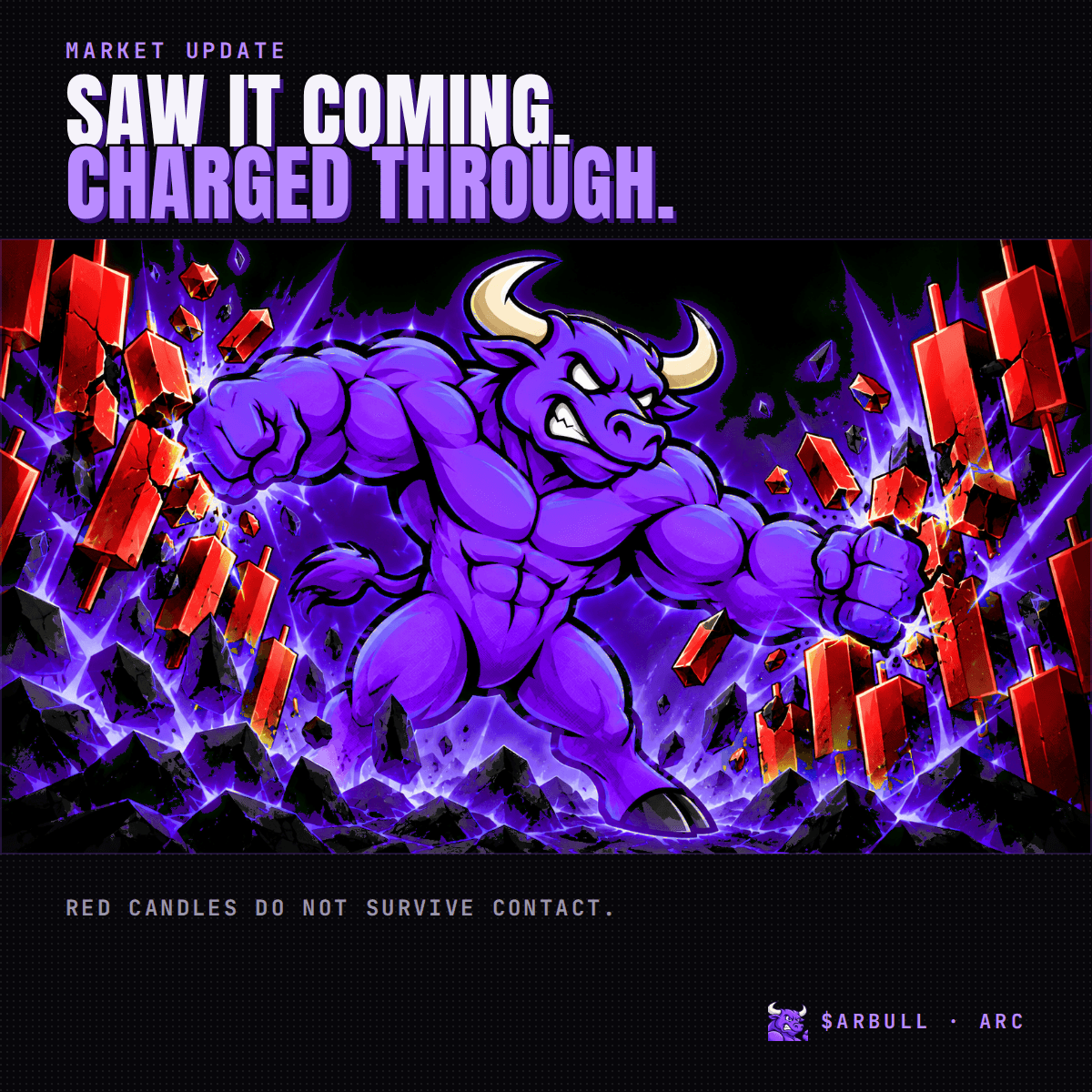 SAW IT COMING. CHARGED THROUGH.