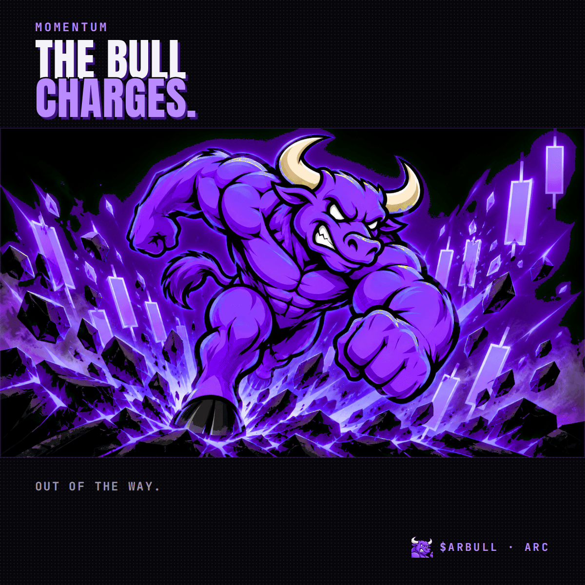 THE BULL CHARGES.